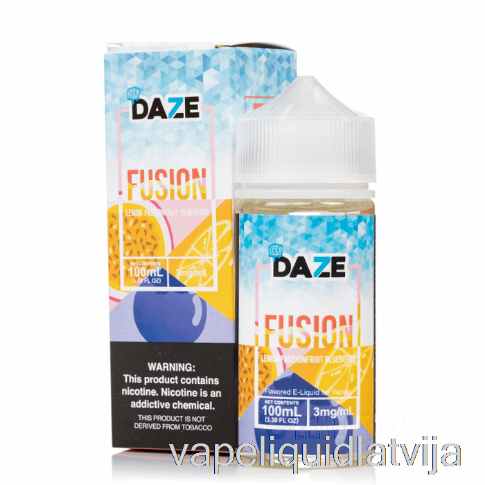 Ledus Citrona Pasifloru Mellenes - 7 Daze Fusion - 100ml 0mg Vape šķidrums